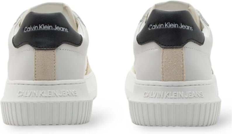 Calvin Klein Jeans Bright White-Black Sneakers Multicolor Heren