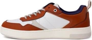 Calvin Klein Jeans Casual Leren Sneaker Collectie voor Mannen Brown Heren