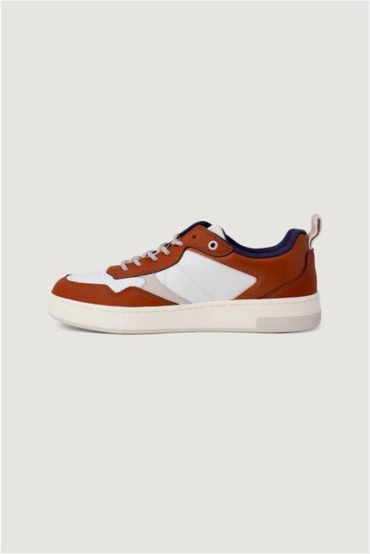 Calvin Klein Jeans Casual Leren Sneaker Collectie voor Mannen Brown Heren