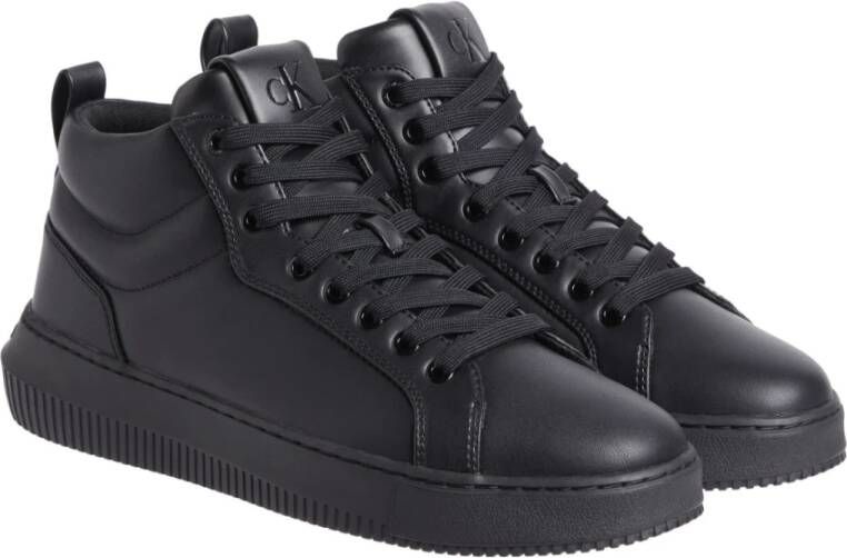 Calvin Klein Jeans Chunky High Top Zwarte Enkellaarzen Black Heren