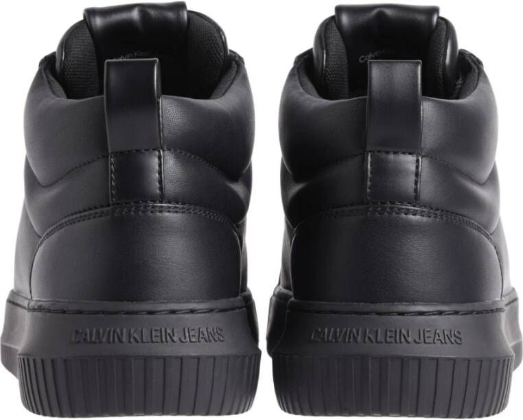 Calvin Klein Jeans Chunky High Top Zwarte Enkellaarzen Black Heren