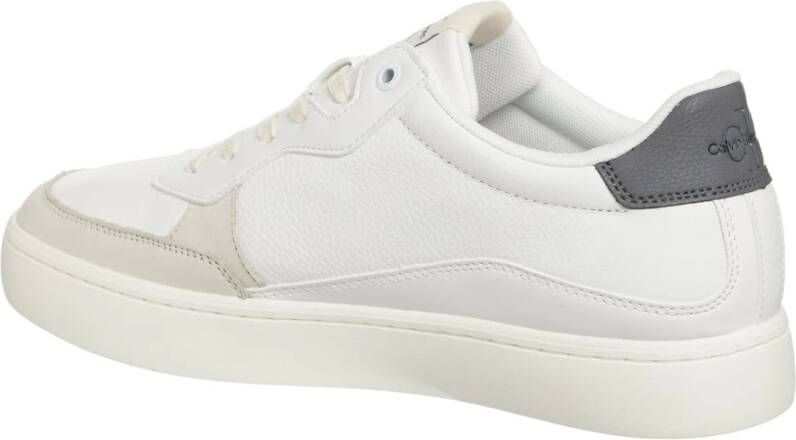 Calvin Klein Jeans Eenvoudige Vetersneakers White Heren