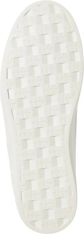 Calvin Klein Jeans Eenvoudige Vetersneakers White Heren