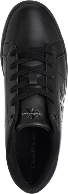 Calvin Klein Jeans Effen Vetersneakers Black Heren