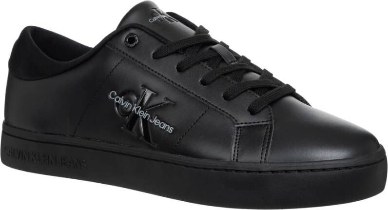 Calvin Klein Jeans Effen Vetersneakers Black Heren