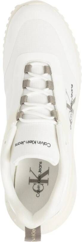 Calvin Klein Jeans Effen Vetersneakers White Heren