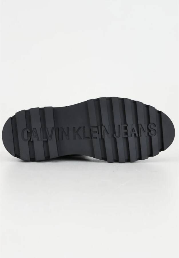 Calvin Klein Jeans Elegante Wedge Laarzen voor Vrouwen Black Dames