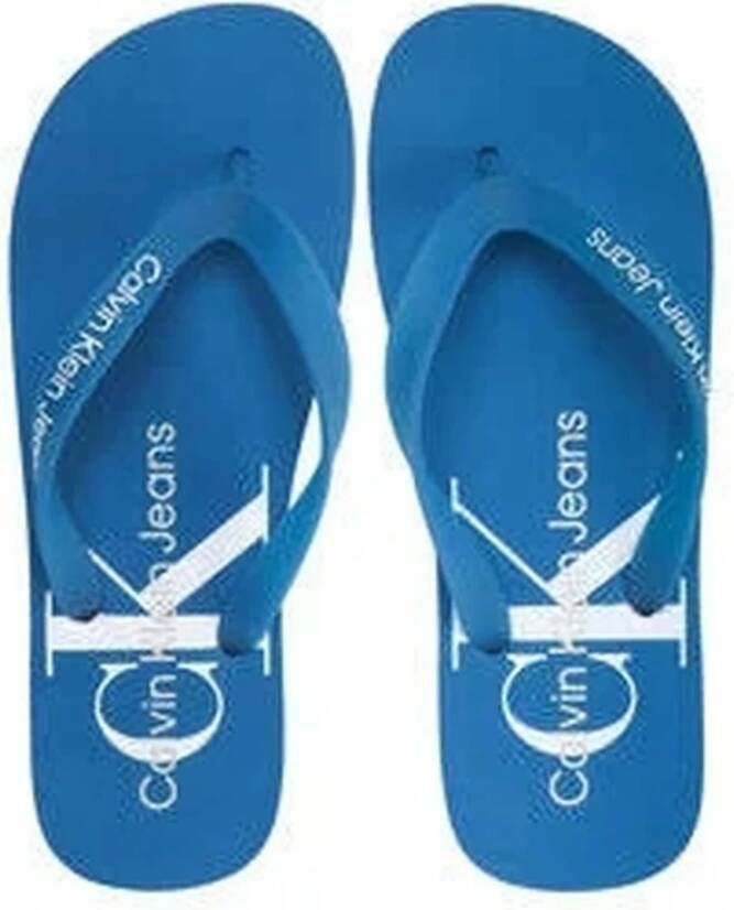 Calvin Klein Jeans Flip Flops Blue Heren