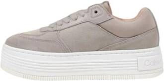 Calvin Klein Jeans Grijze Katoenen Dames Sneakers Gray Dames