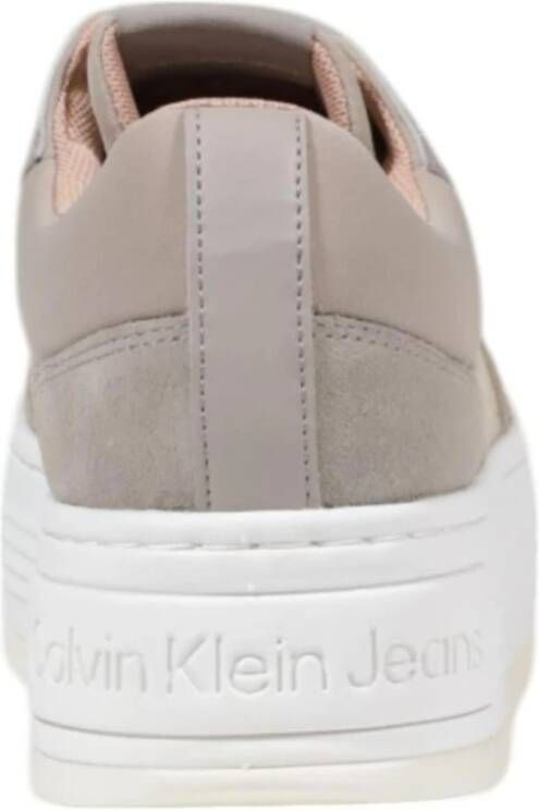 Calvin Klein Jeans Grijze Katoenen Dames Sneakers Gray Dames