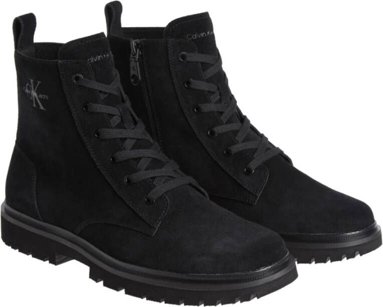 Calvin Klein Jeans Iconische Zwarte Veterschoenen Black Heren