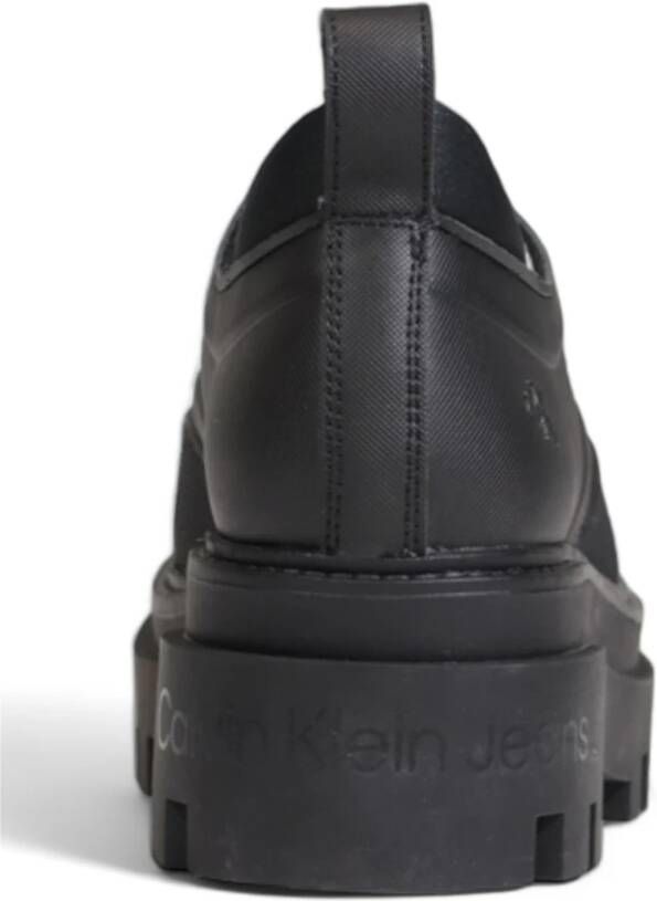 Calvin Klein Jeans Laceup Flatform Schoenen Collectie Samenstelling Black Dames