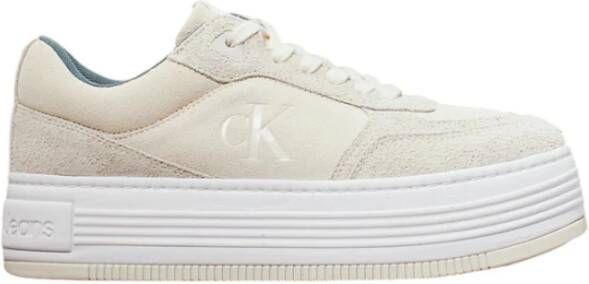 Calvin Klein Jeans Lage Sneakers Beige Dames