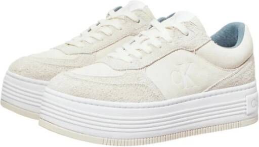 Calvin Klein Jeans Lage Sneakers Beige Dames