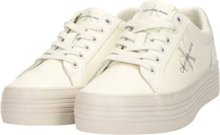 Calvin Klein Jeans Lage Sneakers Beige Dames