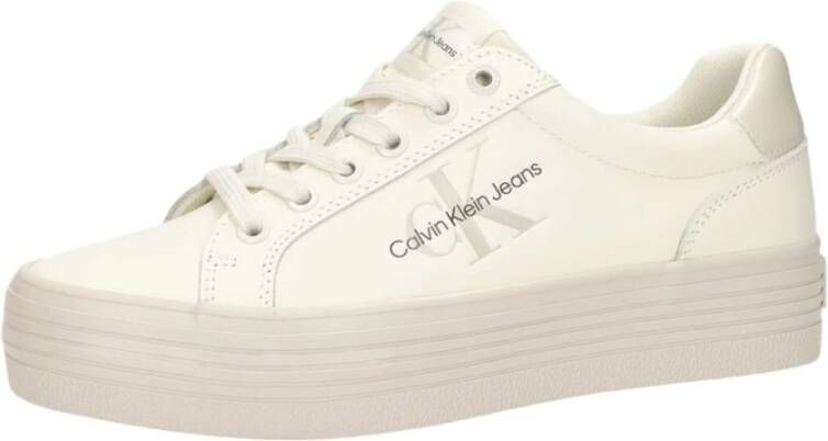 Calvin Klein Jeans Lage Sneakers Beige Dames