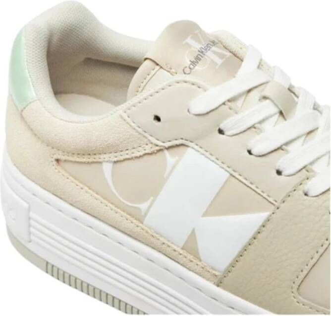 Calvin Klein Jeans Lage Sneakers Beige Dames