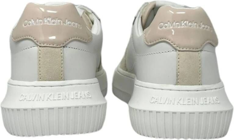 Calvin Klein Jeans Lage Sneakers White Dames