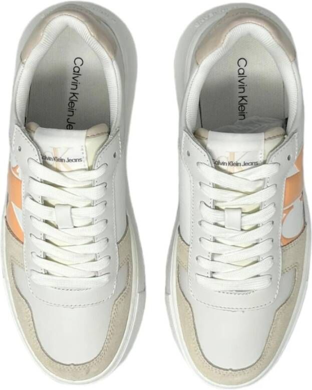 Calvin Klein Jeans Lage Sneakers White Dames