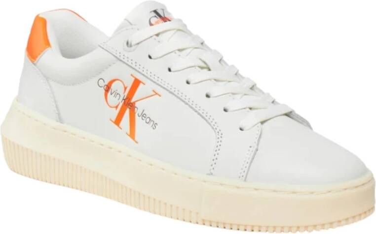 Calvin Klein Jeans Lage Sneakers White Dames