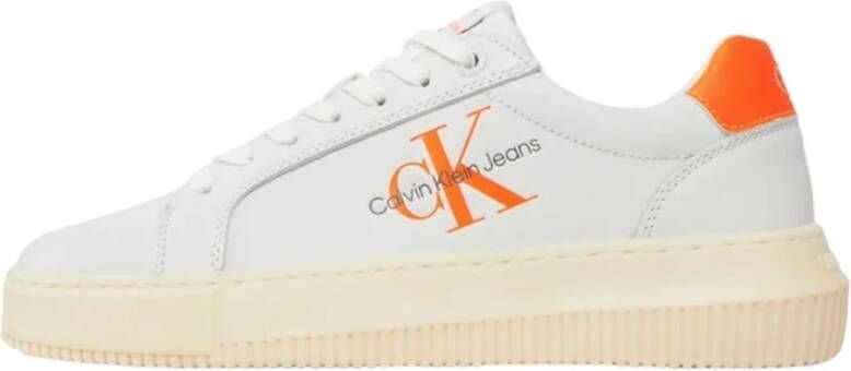 Calvin Klein Jeans Lage Sneakers White Dames