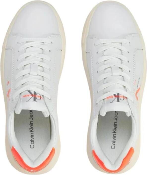 Calvin Klein Jeans Lage Sneakers White Dames