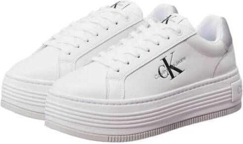 Calvin Klein Jeans Lage Sneakers White Dames