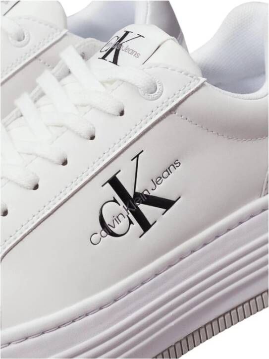 Calvin Klein Jeans Lage Sneakers White Dames