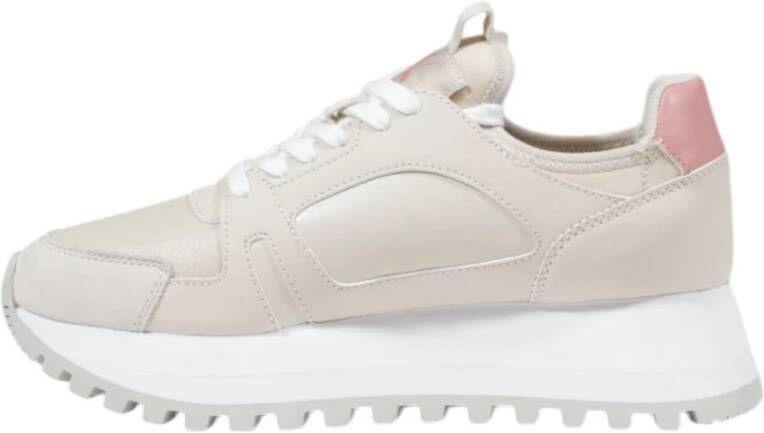 Calvin Klein Jeans Lente Zomer Dames Sneakers Collectie Beige Dames