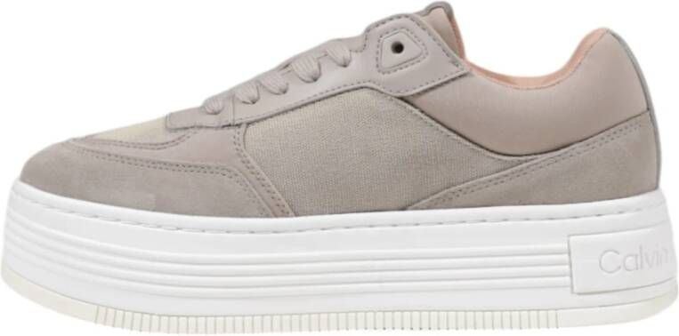 Calvin Klein Jeans Lente Zomer Dames Sneakers Collectie Beige Dames