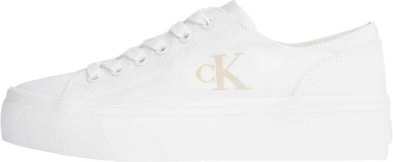 Calvin Klein Jeans Lente Zomer Dames Sneakers Collectie White Dames