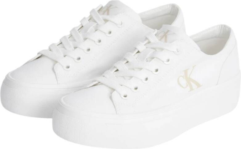 Calvin Klein Jeans Lente Zomer Dames Sneakers Collectie White Dames