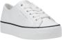 Calvin Klein Jeans Leren Dames Sneakers Lente Zomer Collectie White Dames - Thumbnail 6