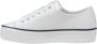 Calvin Klein Jeans Leren Dames Sneakers Lente Zomer Collectie White Dames - Thumbnail 7