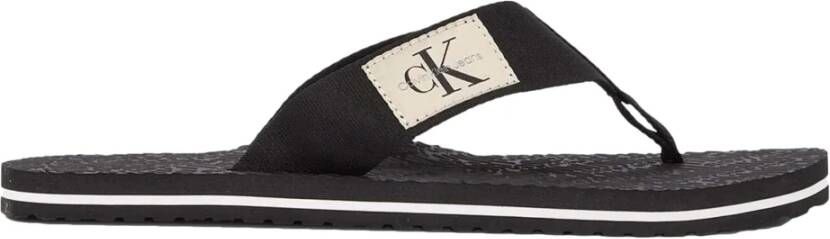 Calvin Klein Jeans Logo Flip Flops Black Heren