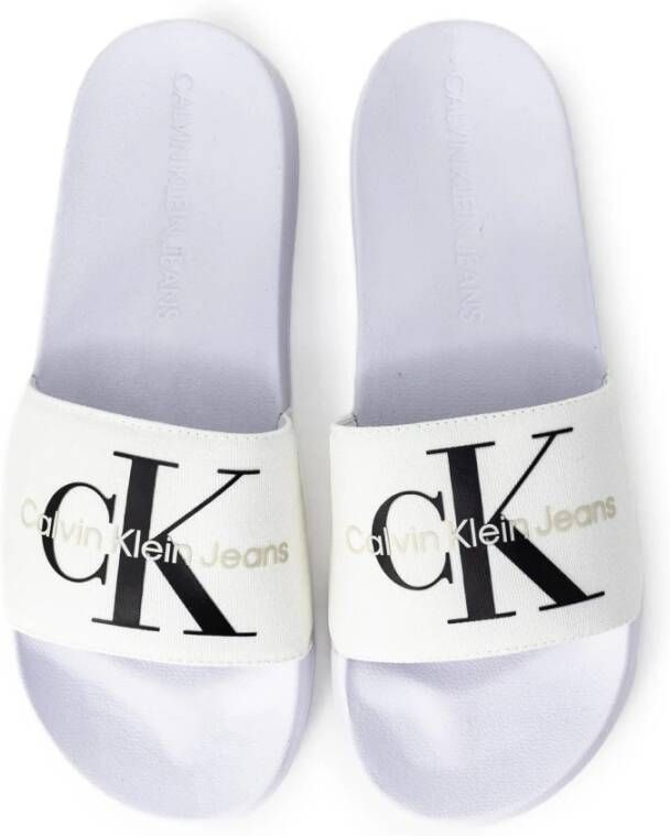 Calvin Klein Jeans Men's Slippers Wit Heren