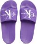 Calvin Klein Jeans Monogram Paarse Slippers Purple Dames - Thumbnail 9