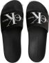 Calvin Klein Jeans Monogram Slide Sandalen Lente Zomer Collectie Black Dames - Thumbnail 42