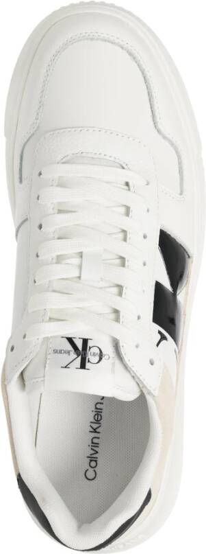 Calvin Klein Jeans Multicolor Vetersluiting Sneakers White Heren