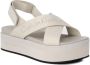 Calvin Klein Jeans Plateau Sandalen Lente Zomer Collectie Beige Dames - Thumbnail 3