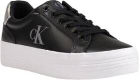 Calvin Klein Jeans Platte veterschoenen voor dames Black Dames