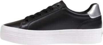 Calvin Klein Jeans Platte veterschoenen voor dames Black Dames