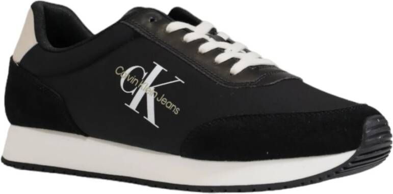 Calvin Klein Jeans Retro Runner Low Mix Sneakers Black Heren