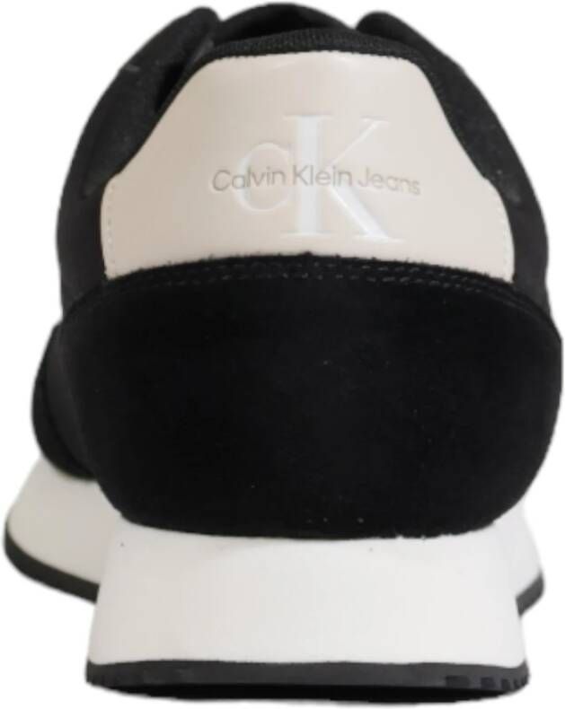 Calvin Klein Jeans Retro Runner Low Mix Sneakers Black Heren