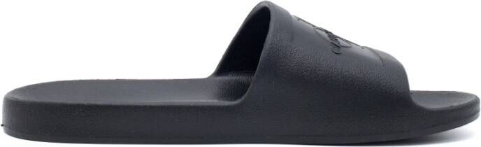 Calvin Klein Jeans Slide Monogram Debos Slippers Black Heren