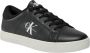 Calvin Klein Jeans Stijlvolle leren sneakers met rubberen zool Black Heren - Thumbnail 5