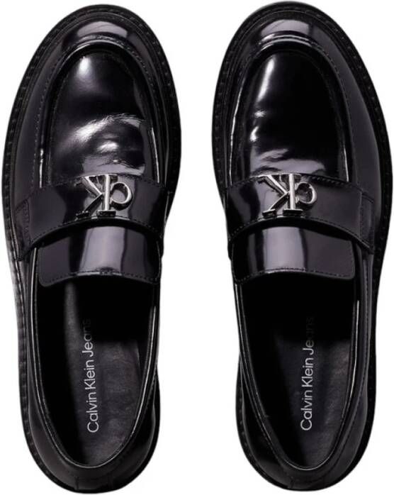 Calvin Klein Jeans Stijlvolle Loafers voor Mannen Black Dames