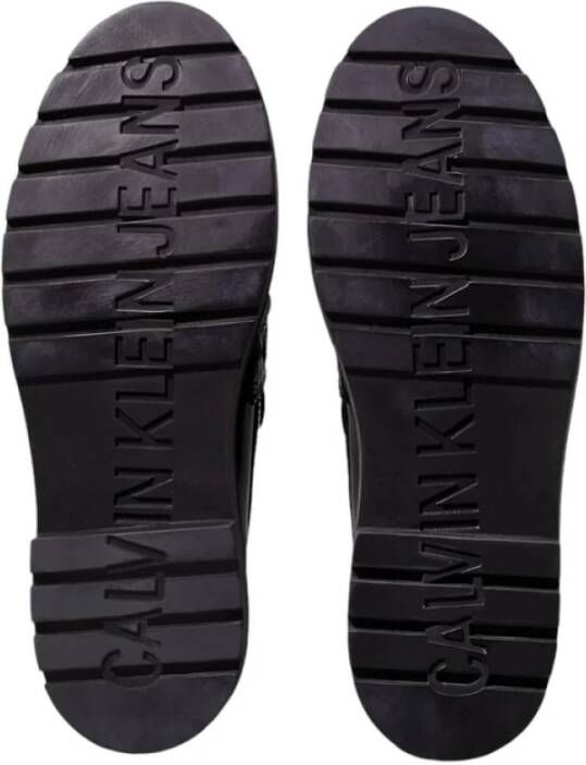 Calvin Klein Jeans Stijlvolle Loafers voor Mannen Black Dames