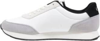 Calvin Klein Jeans Suede Leren Sneaker Mannen Collectie White Heren