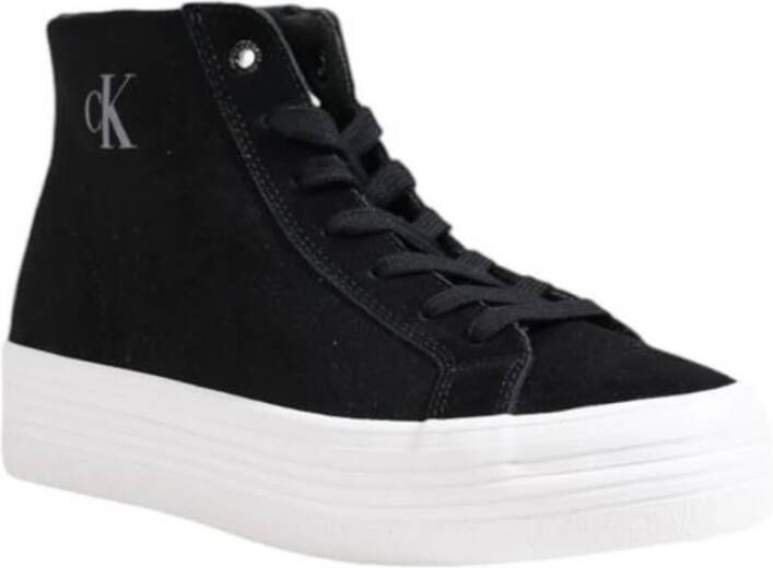 Calvin Klein Jeans Suede Leren Sneakers Dames Collectie Black Dames